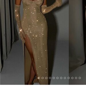 Babyboo Pixie maxi dress golf sparkle